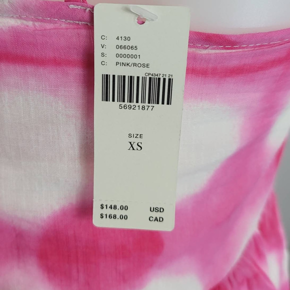 Maeve by Anthropology Pink White Polka Dot Maxi Dress XS NWT - Picture 9 of 10